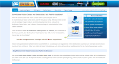 Desktop Screenshot of paypalcasinodeutschland.com